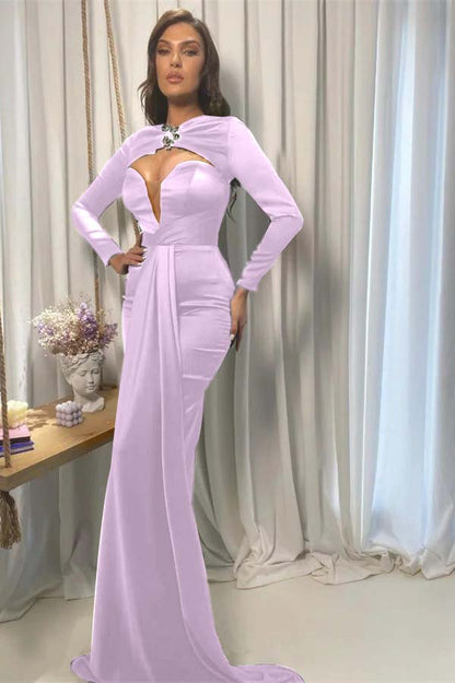 Sweetheart Mermaid Evening Dress Court With Cap Sleeves