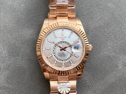 SKY-DWELLER ROSE GOLD 42 GREY DIAL