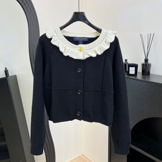 LV Color-blocked Knit Cardigan 799835