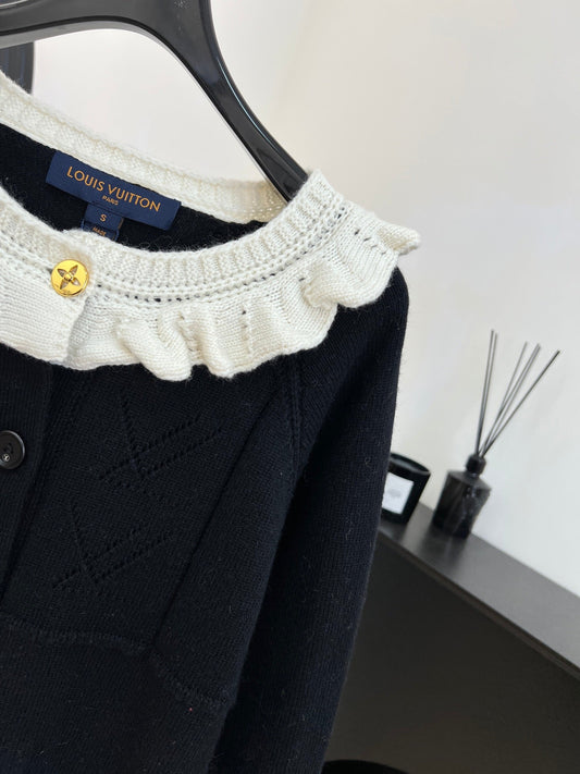 LV Color-blocked Knit Cardigan 799835