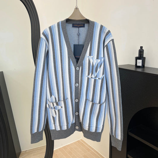 LV Striped Knit Cardigan 799113