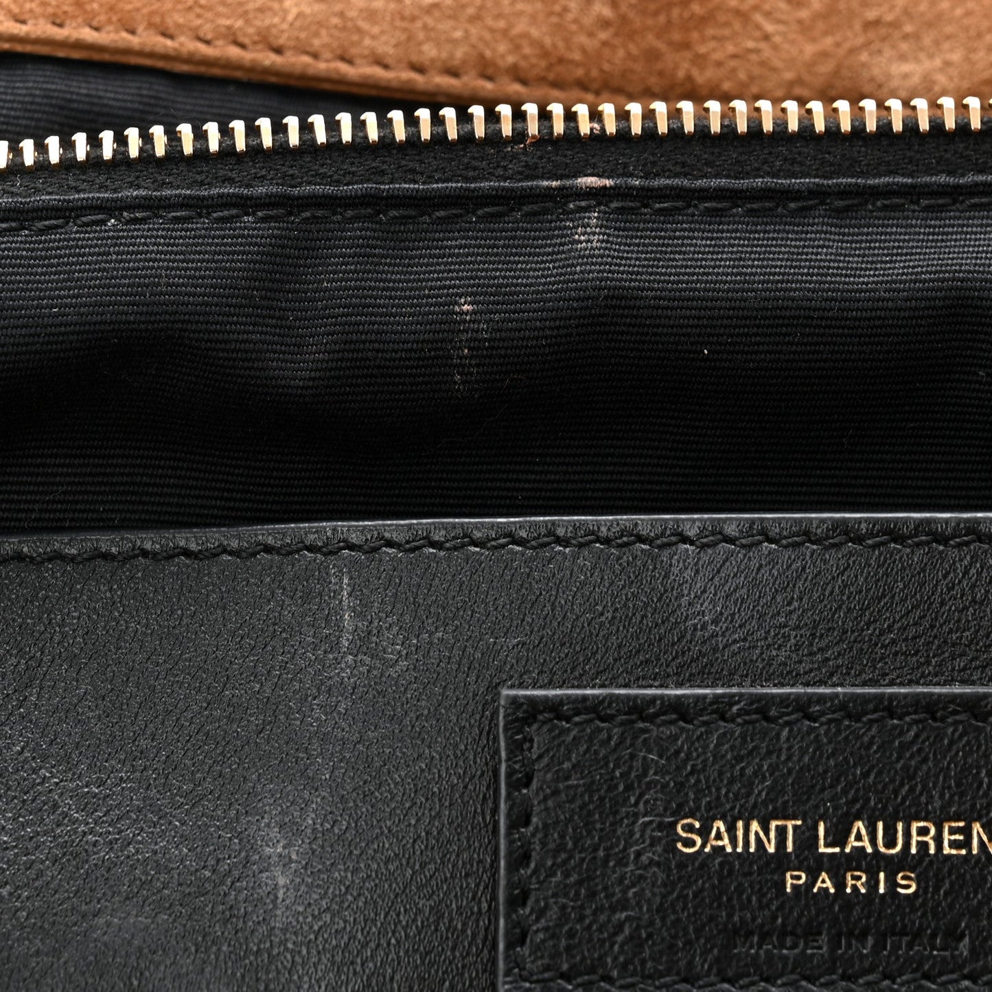 Suede Matelasse Monogram Large Jamie 4.3 Snuff