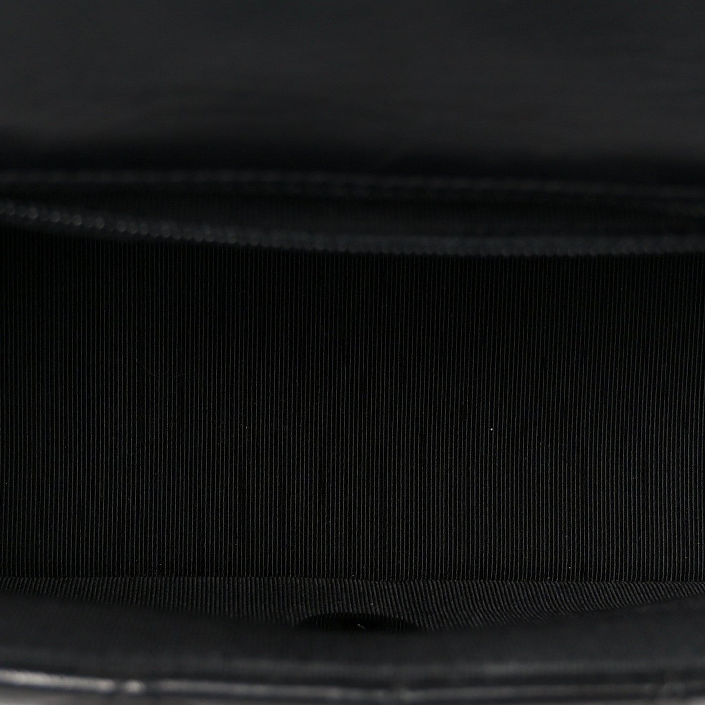Lambskin Quilted Cockpit Flap Bag Black
