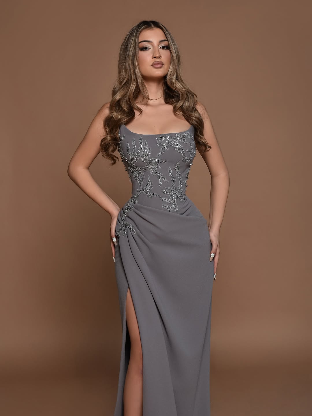 Sleeveless Strapless Mermaid Prom Dress With Appliques