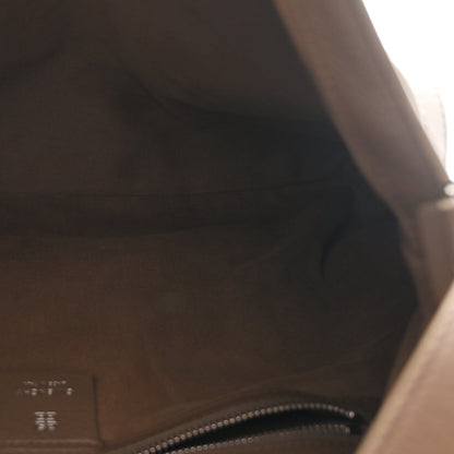 Tumbled Calfskin Medium Voyou Bag Taupe