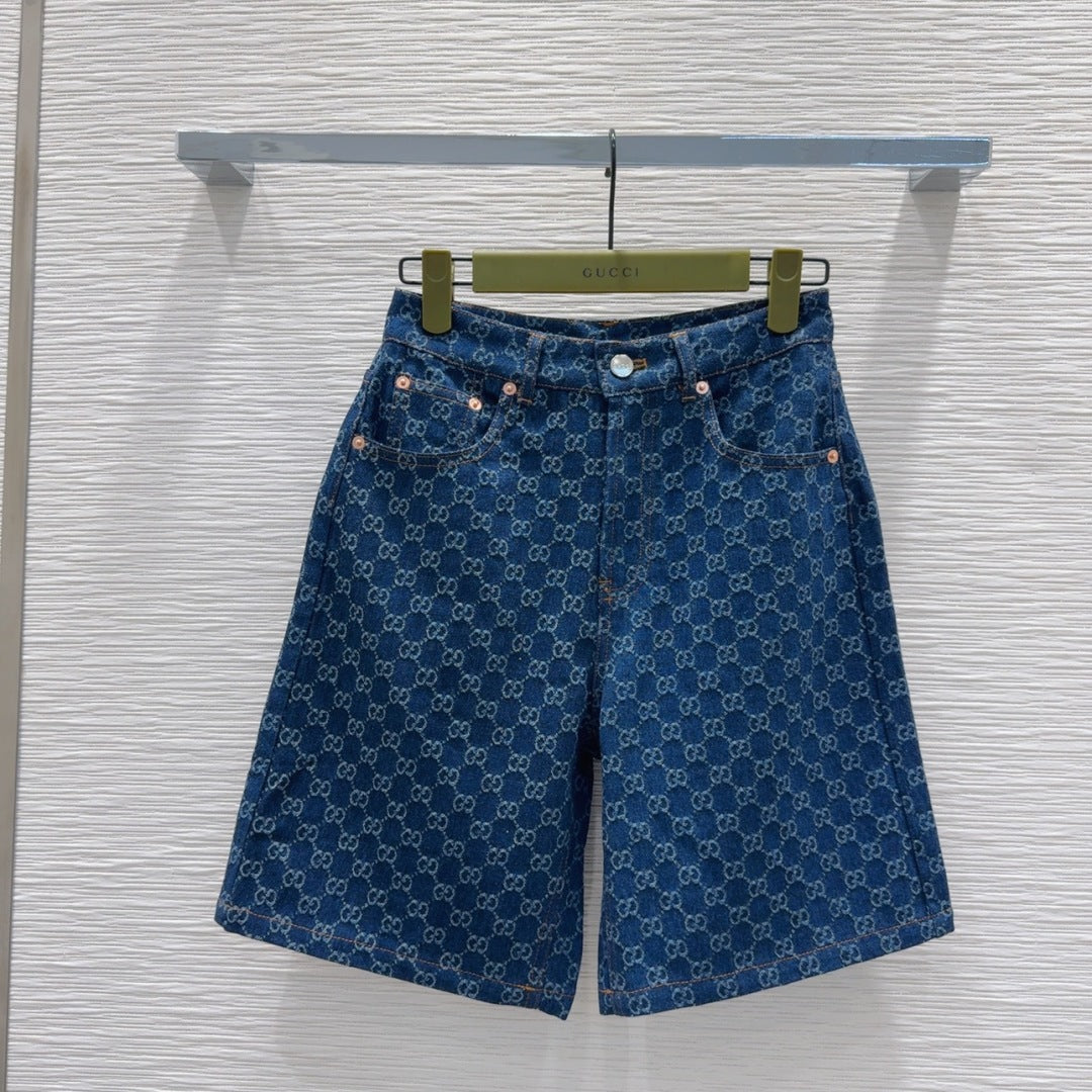 Gucci 2025 Logo Denim Set Cotton
