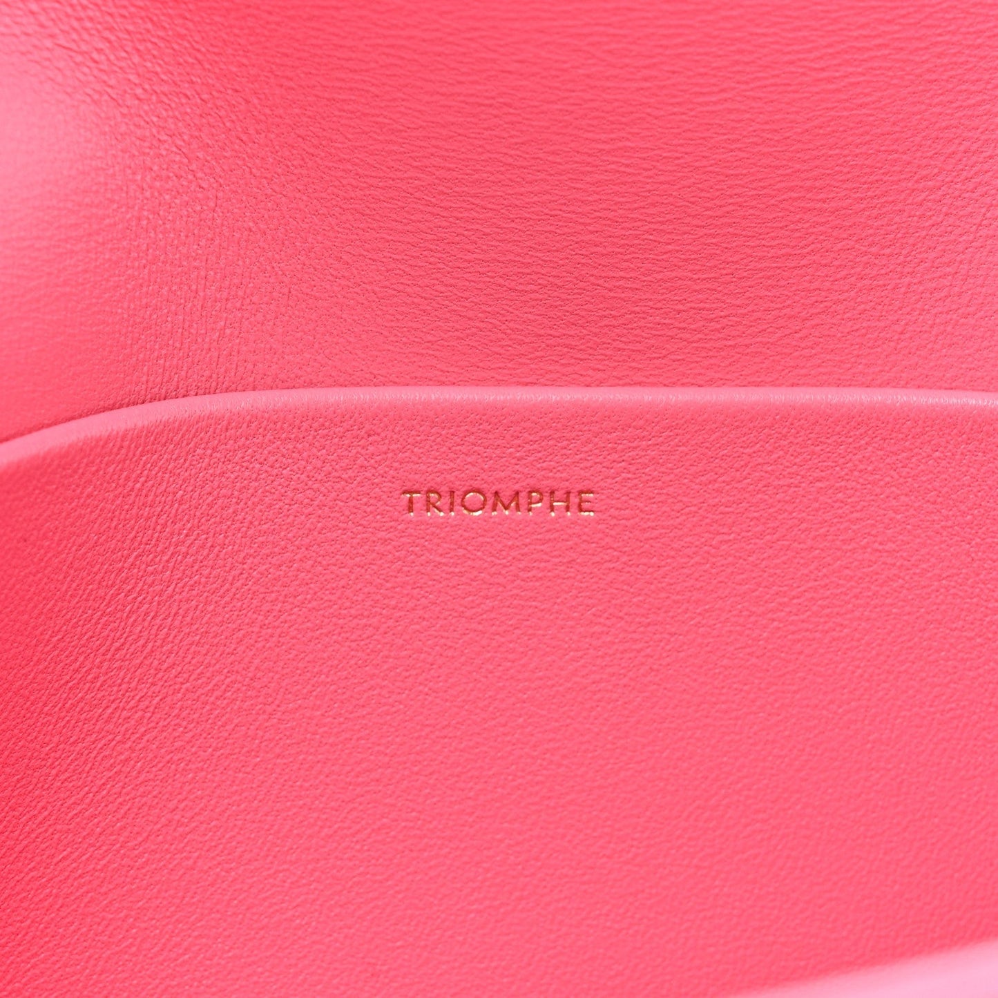 Shiny Calfskin Triomphe Flamingo