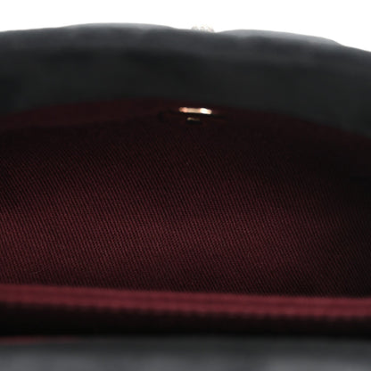 Velvet Crystal Quilted Extra Mini Coco Handle Flap Black