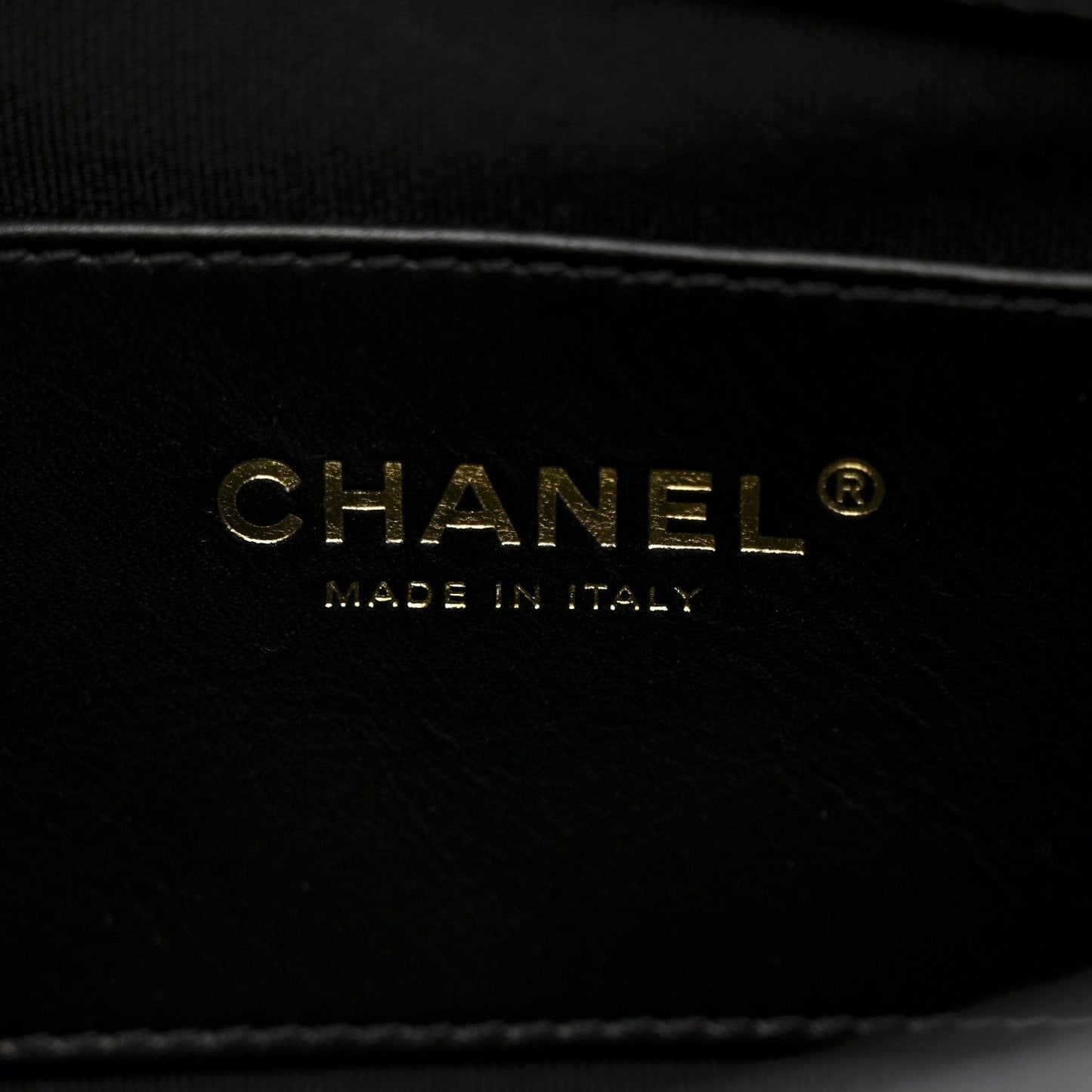 Caviar Quilted Camellia Chain Around Flap Black