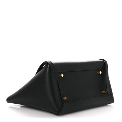 Grained Calfskin Mini Belt Bag Black