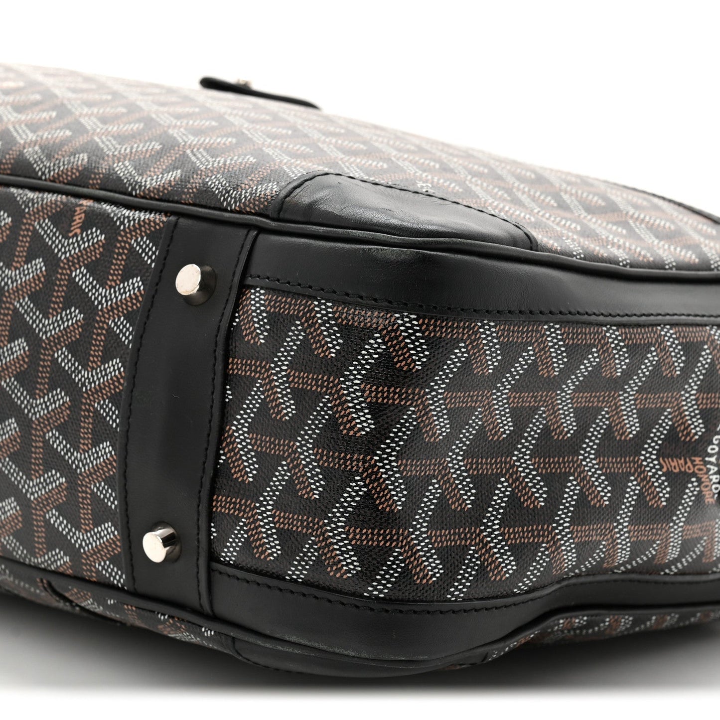 Goyardine Ambassade MM Briefcase Black