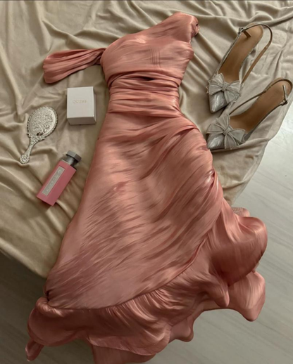 Pink Prom Dresses Evening Party Dress    fg7351