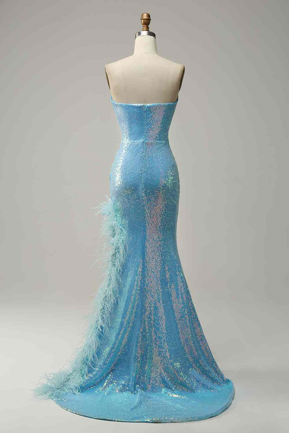 Sweetheart Strapless Mermaid Prom Party Dress