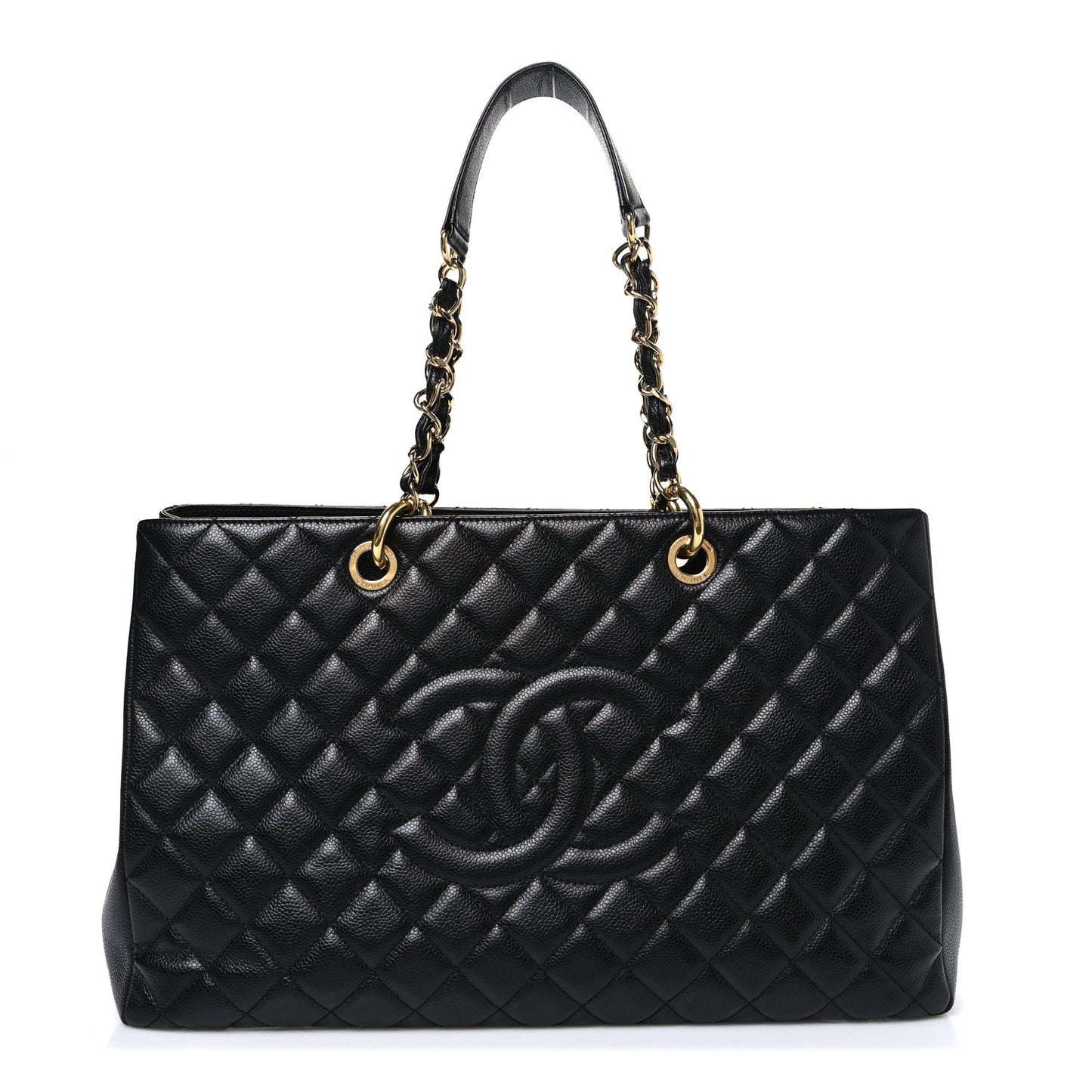Caviar Quilted XL Grand Shopping Tote GST Black