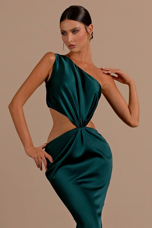 Sexy Sleeveless Asymmetric Mermaid Prom Dress