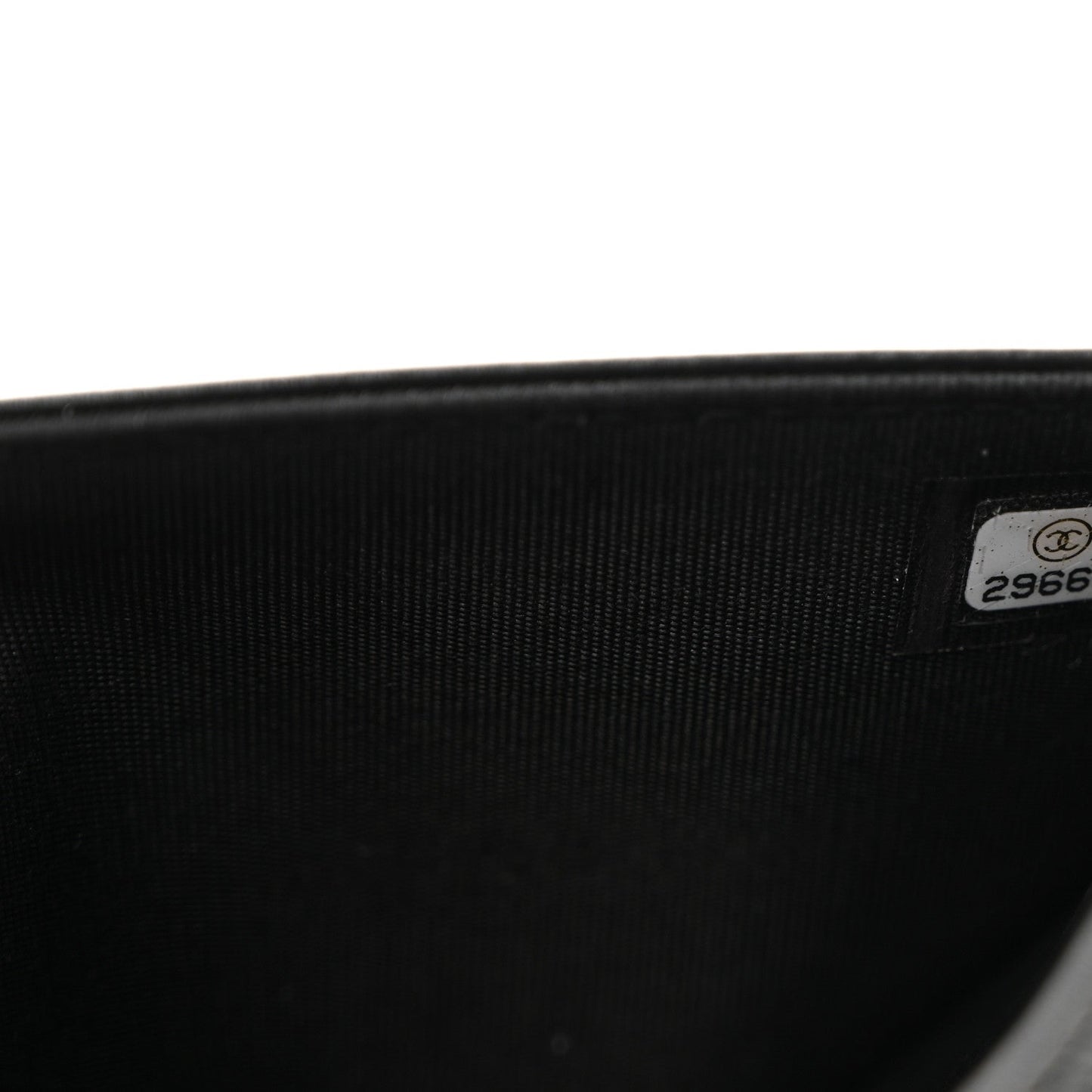 Caviar Quilted Boy Wallet On Chain WOC Black