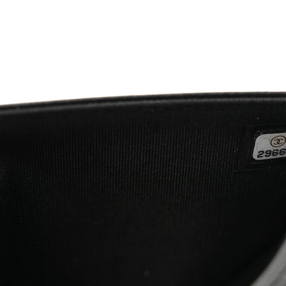 Caviar Quilted Boy Wallet On Chain WOC Black