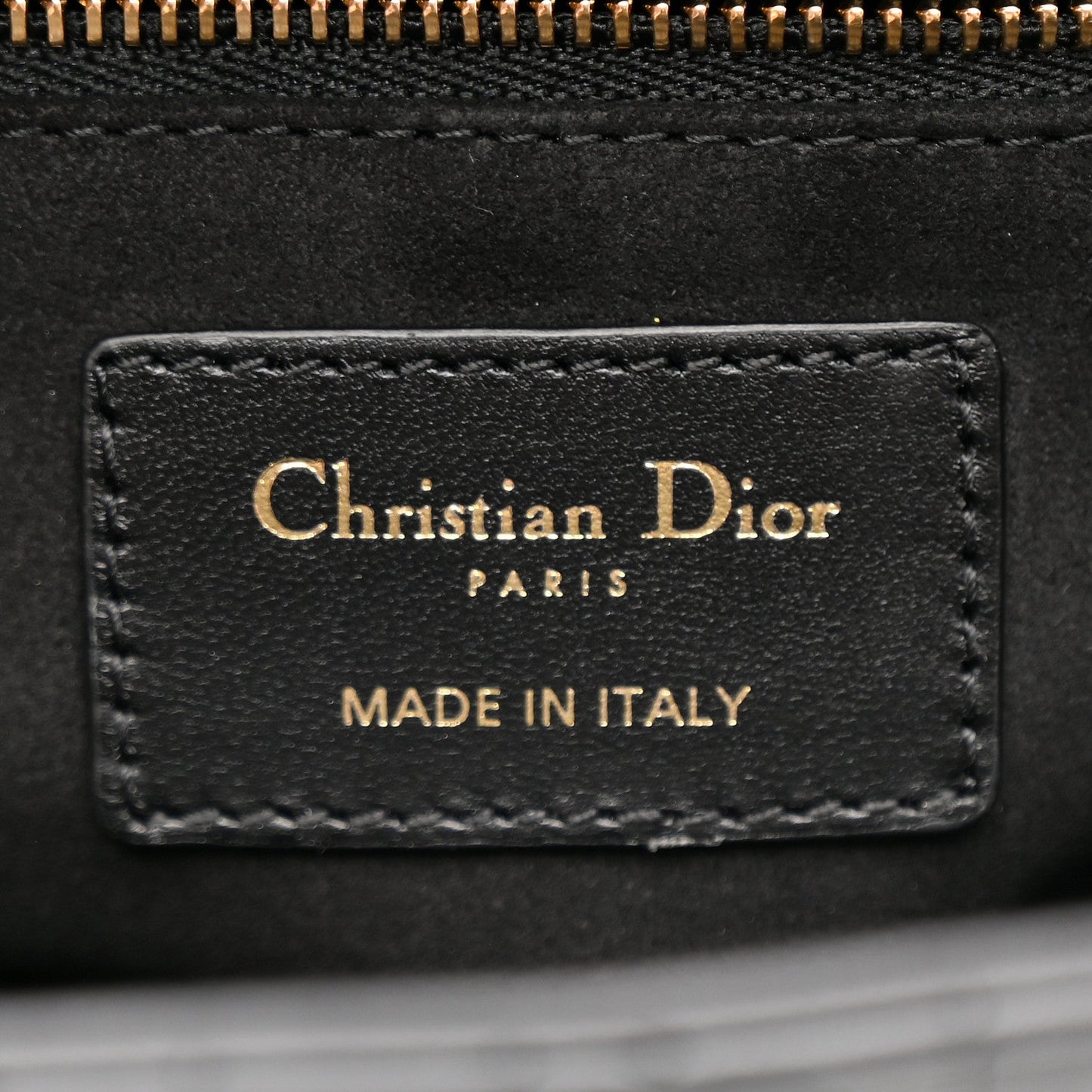 Lambskin Cannage Medium Lady Dior Black