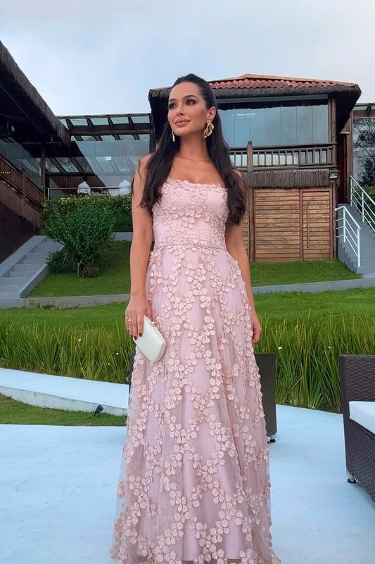 Sleeveless Strapless Mermaid Square Prom Dress With Embroidery