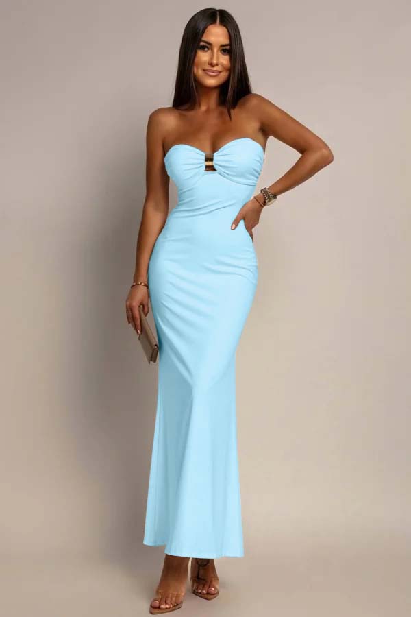 White Sleeveless Sweetheart Mermaid Long Prom Dress