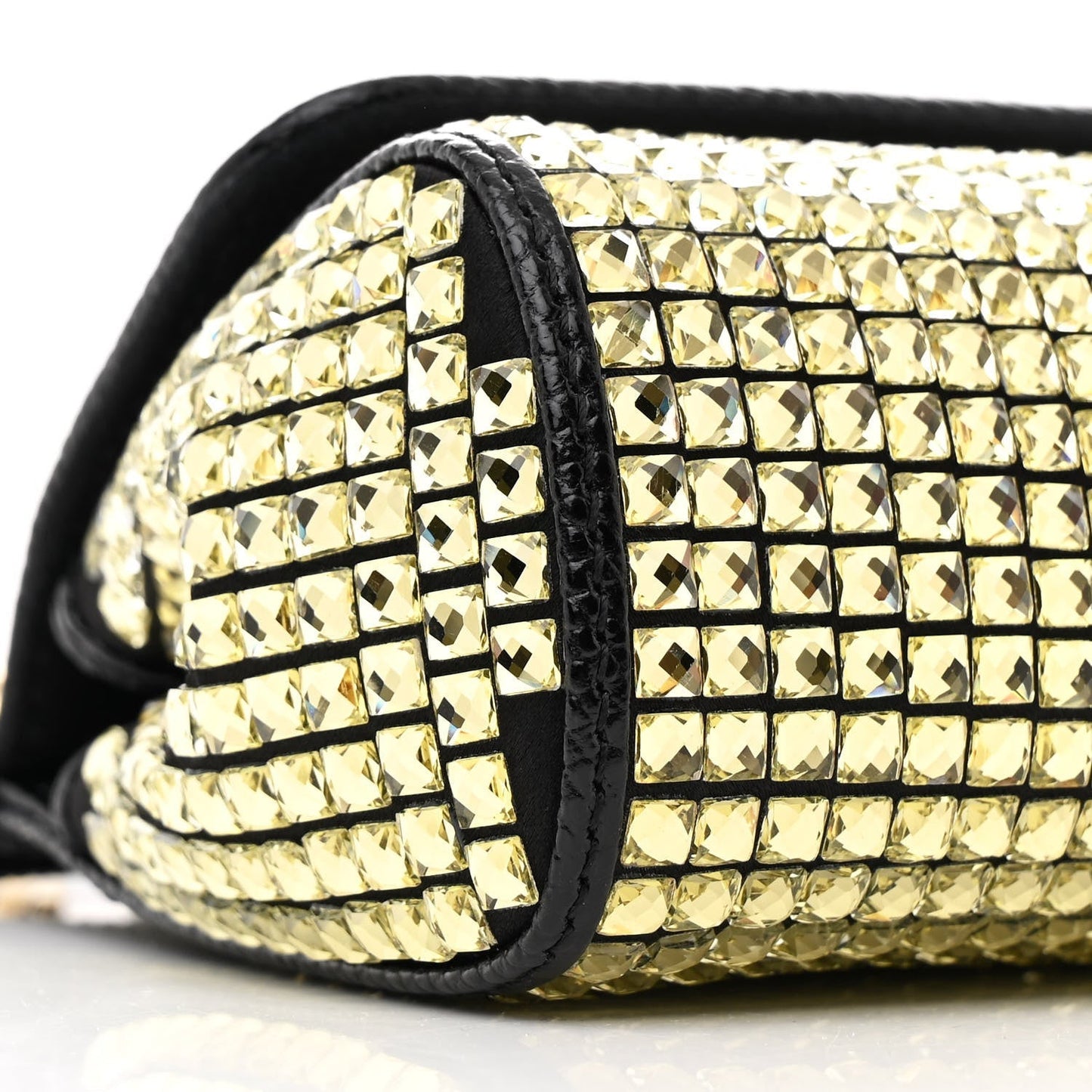 Stampa Iguana Embossed Crystal Small Miss Sicily Satchel Gold