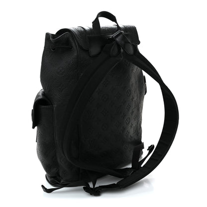 Taurillon Monogram Christopher PM Backpack Black