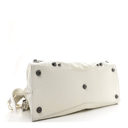 Agneau Arena Neo Cagole City Handbag Optic White
