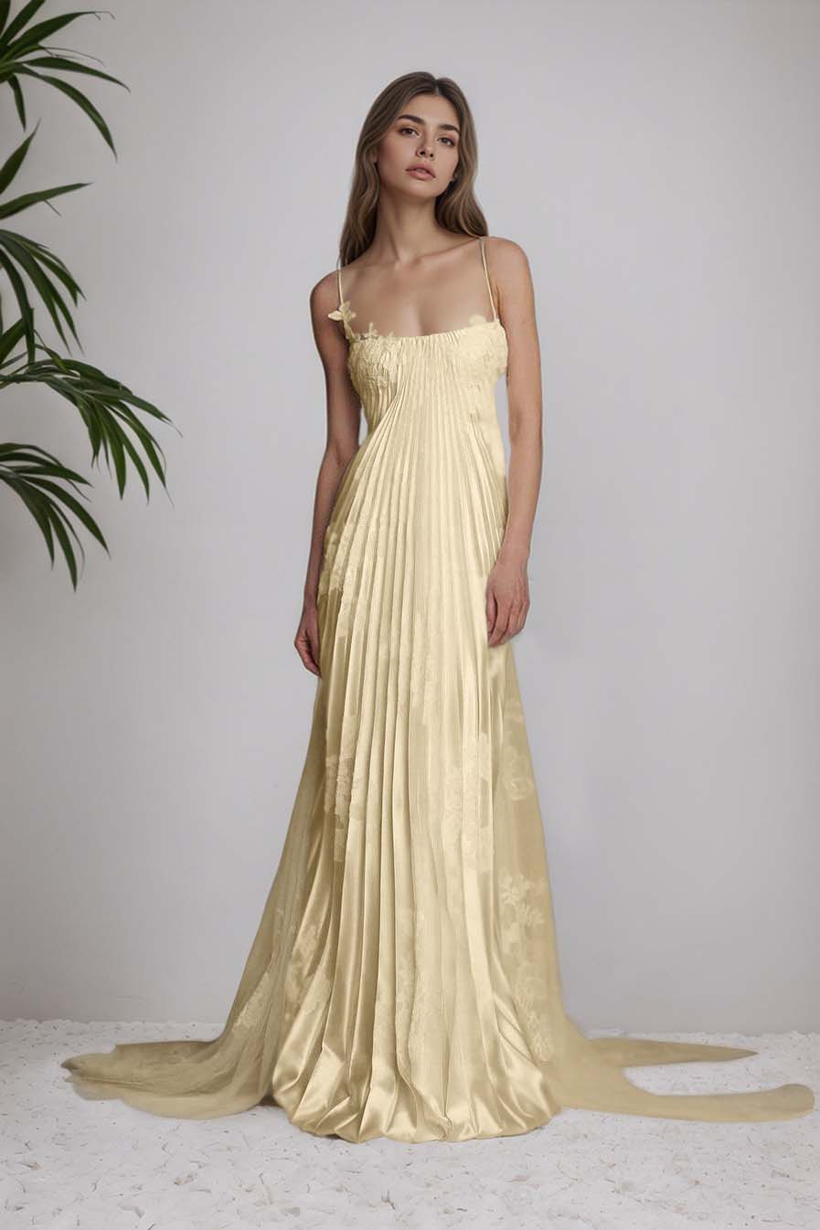 Fashion Chic Spaghetti Straps Prom Dress