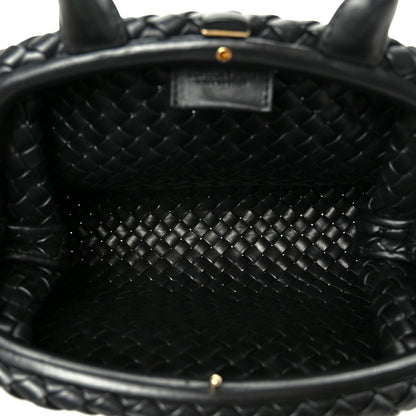 Nappa Intrecciato Small Padded The Handle Tote Black