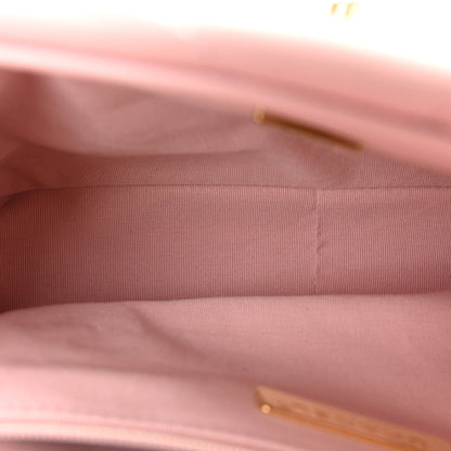 Lambskin Quilted Medium Chanel 19 Flap Light Pink