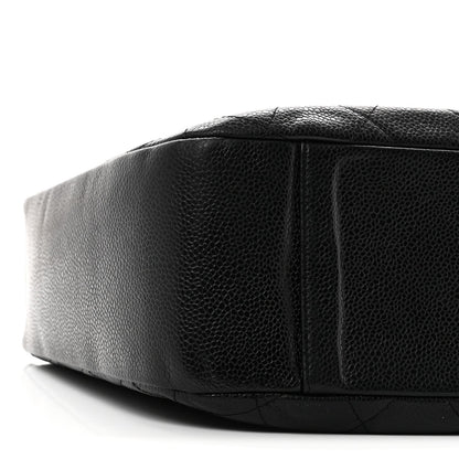 Caviar Quilted Timeless CC Shoulder Bag Black
