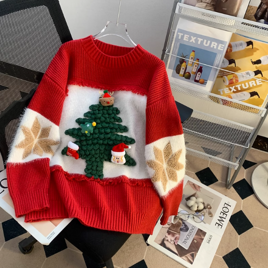 Christmas themed pullover sweater HZ1024
