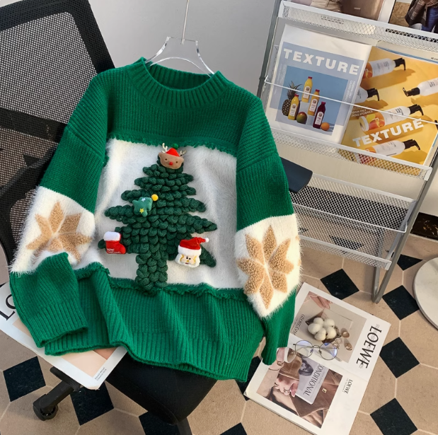 Christmas themed pullover sweater HZ1024