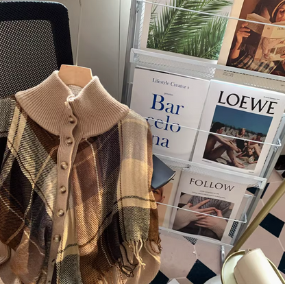 Diamond Tassel Shawl Long Sleeve Cardigan HZ1024