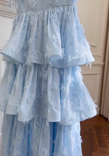 chiffon suspender long cake skirt HZ1024