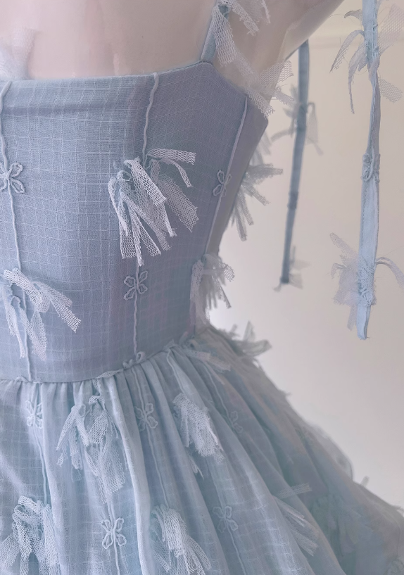 chiffon suspender long cake skirt HZ1024