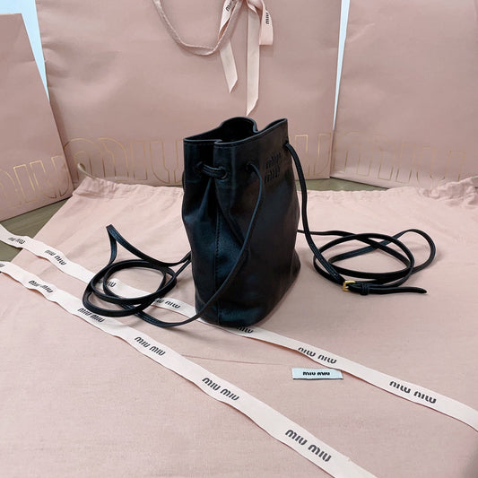 MINI BAG 17 IN BLACK SHINY CALFSKIN
