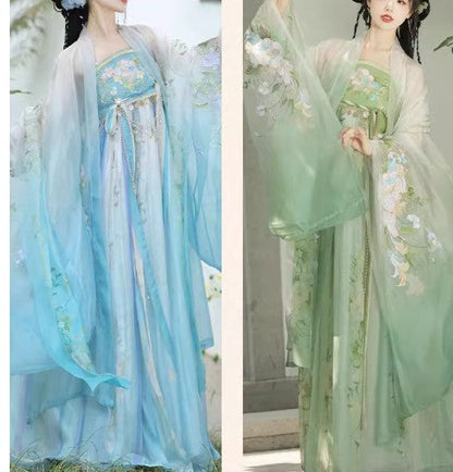 HanFu Fairytale Green Evening Dresses Birthday Prom Dresses HZ1024