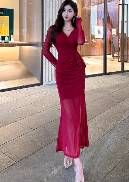 $49.99 | Burgundy Women's Dress S05