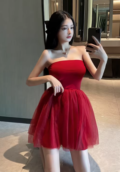 Red Women's Dress S88