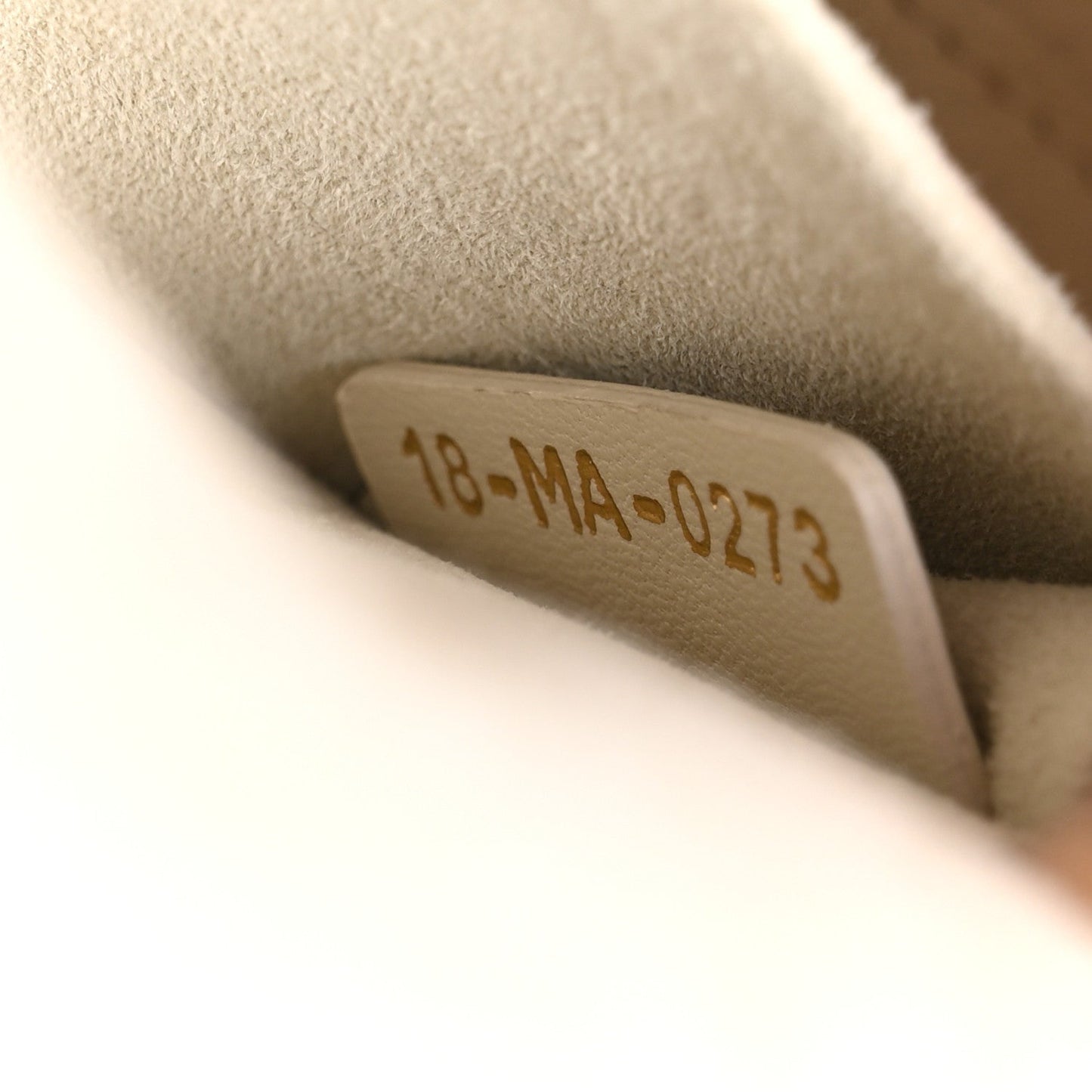 Lambskin Cannage Small Lady D-Joy Latte