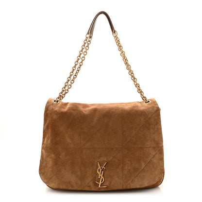 Suede Matelasse Monogram Large Jamie 4.3 Snuff