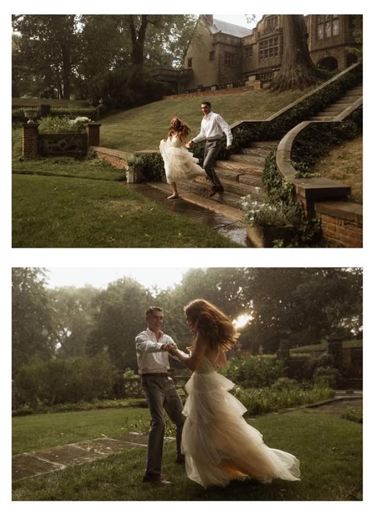 Apricot Ball Gown Spaghetti Strap Layered Tulle Prom Dress Wedding Guest Dress SH4750
