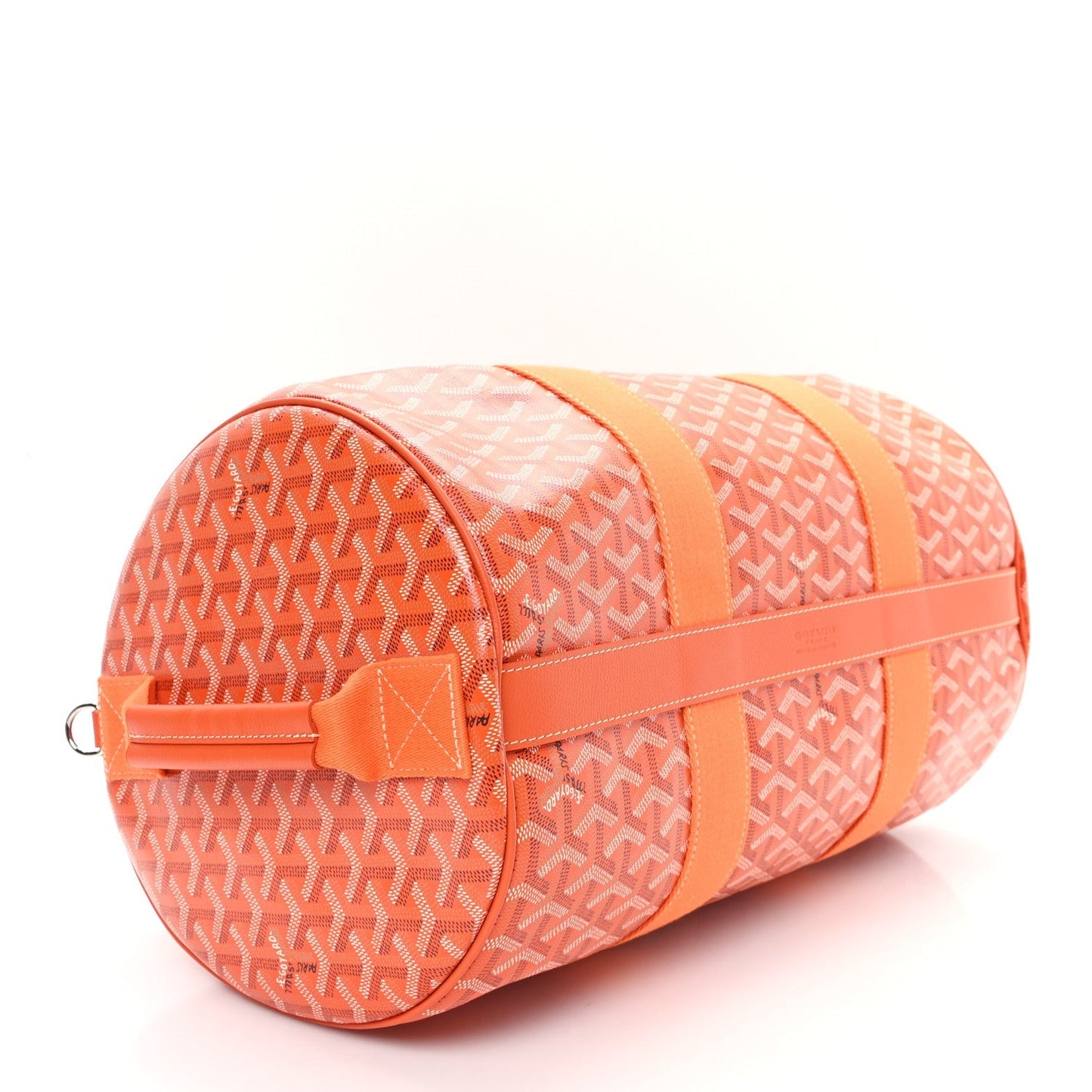 Goyardine Barrel 40 Sports Bag Orange