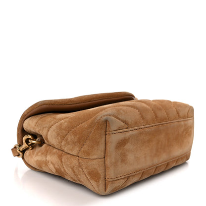 Suede Toy Loulou Shoulder Bag Cinnamon