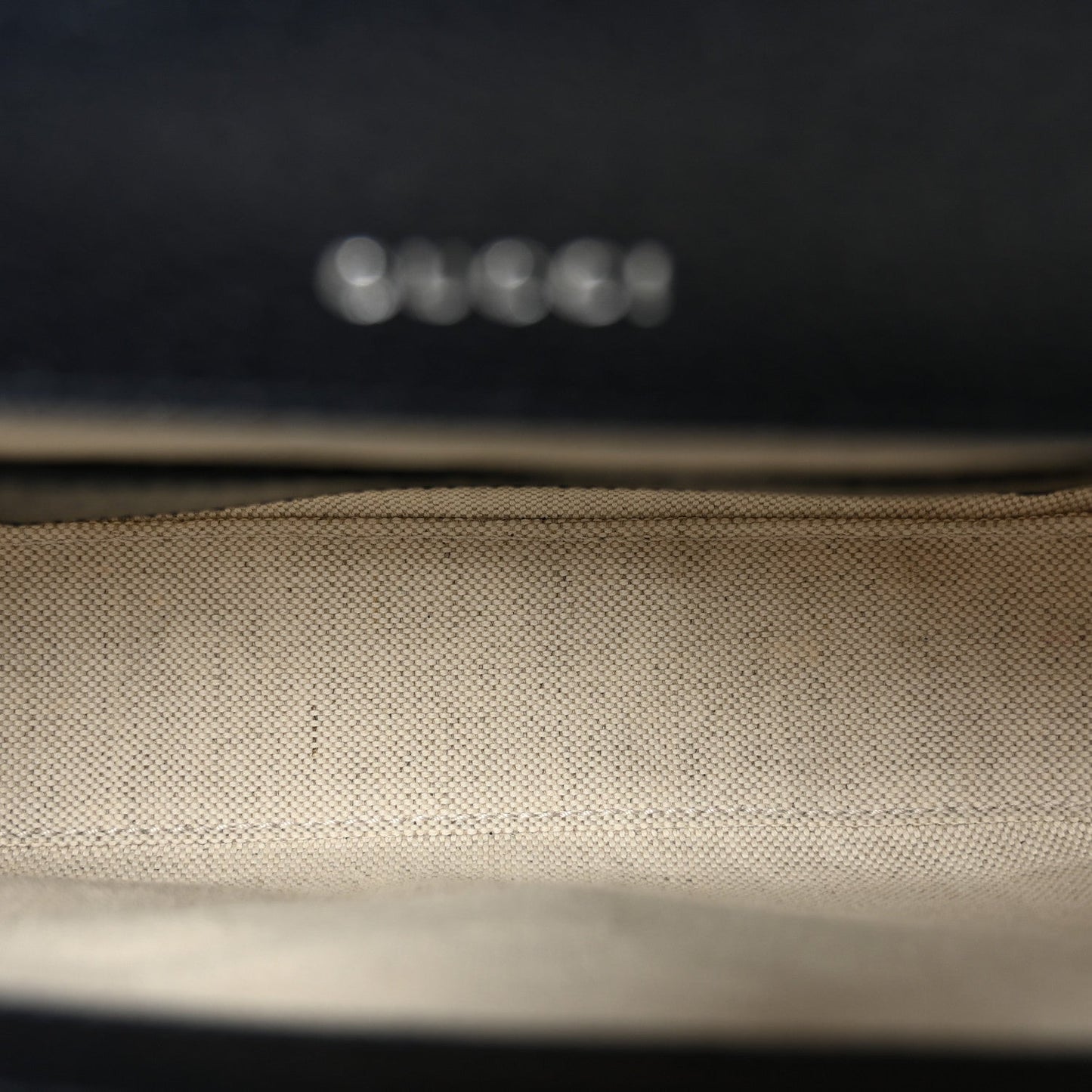 GG Supreme Monogram Textured Dollar Calfskin Web Mini Horsebit 1955 Shoulder Bag Beige Blue
