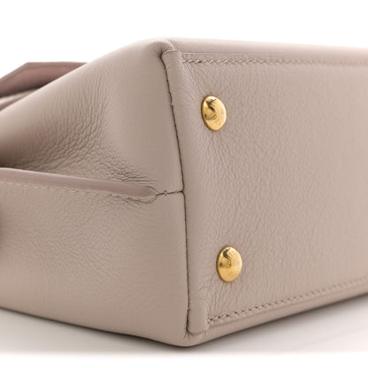 Soft Calfskin Mini Lockme Ever Greige