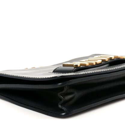 Calfskin J'Adior Chain Flap Bag Black