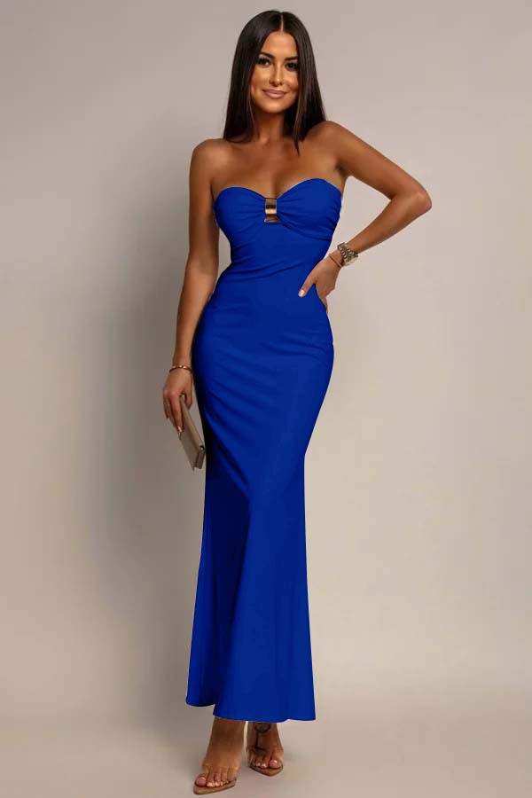 White Sleeveless Sweetheart Mermaid Long Prom Dress
