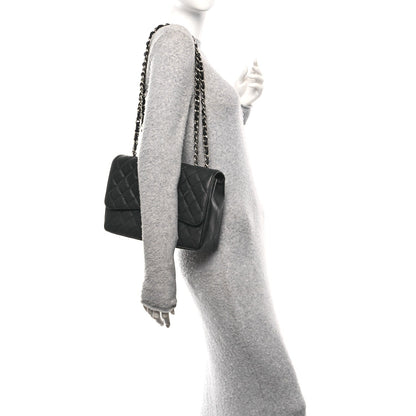 Caviar Quilted Jumbo Single Flap Black